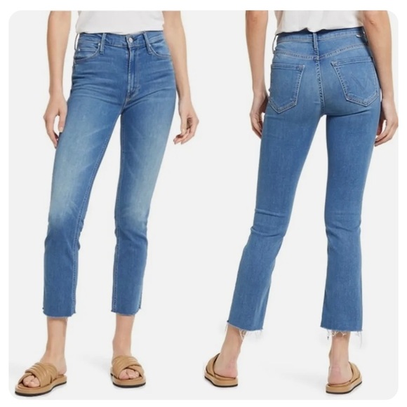 MOTHER Dazzler Straight Leg Ankle Jeans in Birds Of Paradise size 25 - Picture 3 of 11